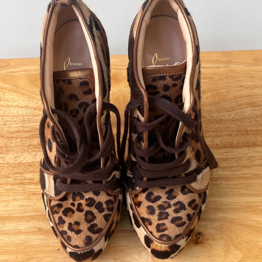 Christian Louboutin Leopard booties
